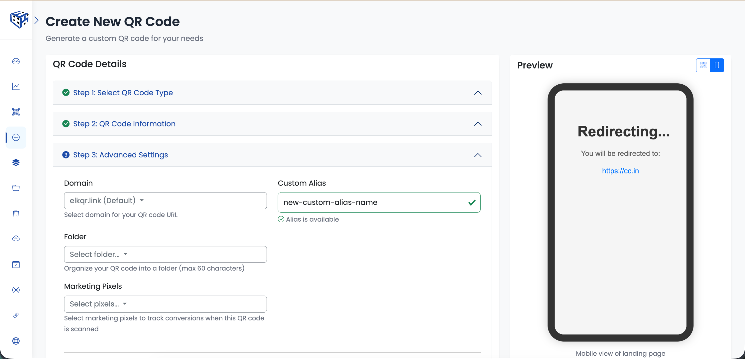 Custom Alias (Branded Short URLs)