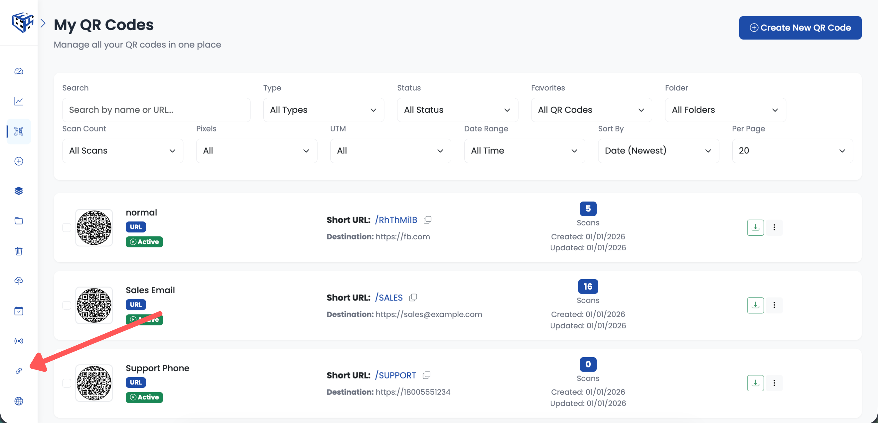 UTM Builder in sidebar